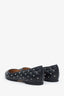 Valentino Black Leather Rockstud Flats Size 39
