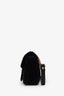Gucci Black Velvet GG Marmont Small Shoulder Bag