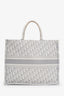 Christian Dior Grey Oblique Jacquard Large Book Tote
