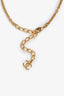 Collier Chanel™ 23B pré-aimé à pendentif cœur doré, orné du logo CC en cristal