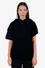 Hermès Black Textured Wool-Knit Sleeveless Hooded Sweater Size 38