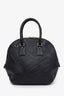 Burberry Black Grain Leather Large Orchard Satchel Bag with Strap