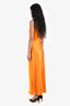 Frame Orange Silk Lace Front Dress Size S