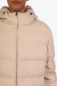 Loro Piana Cream Virgin Wool Cashmere Zip Up Winter Jacket Size XL Mens