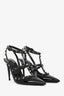 Valentino Black Patent Cage Rockstud Heels Size 36.5