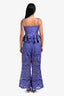 Zimmermann Purple Eyelet Sleeveless Tank Top + Pant Set With Belt Size 3