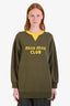 Miu Miu 2023 Green/Yellow 'Miu Miu Club' Sweater Size S