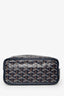 Goyard 2023 Blue Goyardine Coated Canvas Anjou Mini Tote Bag with Pouch