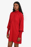 Amanda Uprichard Mockneck Long Sleeve Mini Dress Size S