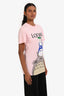Loewe x Ghibli Pink Totoro Printed Short Sleeve T-Shirt Size S