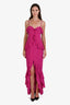 Lovers and Friends Magenta Chiffon Sleeveless Maxi Dress Size M