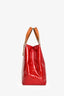 Louis Vuitton 2006 Red Patent Leather Reade PM Tote