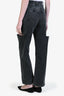 Maison Margiela Black Denim Cut-Out Straight Leg Jeans Size 36
