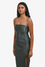 Shona Joy La Lune Grey Ruched Maxi Dress Size 2