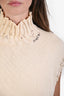 Marni Cream Cotton Distressed Vest Size 38