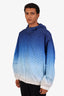 Gucci Blue Monogram Gradient Hooded Zip-Up Jacket Size 50 Mens