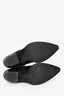 Saint Laurent Black Eel Skin Western Ankle Boot Size 41 Men's
