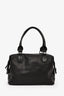 Longchamp Black Leather 'Borsa' Top Handle