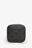 Celine Brown Coated Canvas and Calfskin Mini Triomphe Vanity Case Top Handle with Shoulder Strap