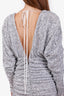 The Attico Silver Sequin Mini Dress Size 40