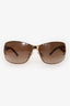 Chopard Gold Tone Metal Crystal Embellished Temple Sunglasses