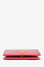 Prada Pink Leather Vitello Move Compact Wallet