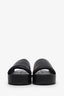Stand Studio Black Faux Leather Platform Slides Size 37