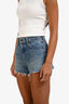 Alexander Wang Blue Denim High Rise 'Bite' Shorts Size 24