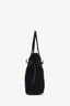 Prada Black Nylon Saffiano Leather Tote Bag