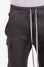 Rick Owens Grey Cotton Cargo Pants Size 38 Mens