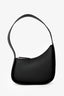 The Row Black Leather Half Moon Top Handle