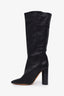 IRO Black Leather Knee High Boots Size 39