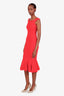 Jonathan Simkhai Red Off The Shoulder Knit Midi Dress Size XS