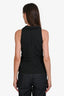 Ganni Black Pinstripe Rushed Vest Size 36