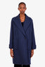 Scanlan Theodore Blue Virgin Wool Peacoat Size 6