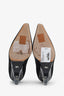 Christian Dior Black Neoprene Pointed Toe Wedge Pumps Size 36
