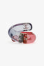 Pre-loved Chanel™ Pink/Blue Resin Crystal CC Hinged Cuff Bracelet