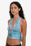 Lovers and Friends Blue/Purple Halter Neck Tube Top Size XS