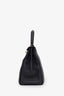 Hermès 2016 Black Togo Leather Kelly 28 Top Handle Bag With Strap