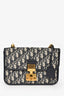 Christian Dior Blue Canvas Oblique 'Dior Addict' Shoulder Bag