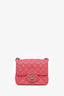 Pre-loved Chanel™ 2020 Pink Quilted Lambskin Mini Square Flap Bag
