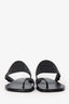 Hermès Black Leather Hera Sandals Size 36