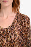 Isabel Marant Etoile Leopard Print Sheer Top Size 38