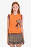 Marni Orange Wool Jacquard Dragon Graphic 'Dragon Intarsia' Knit Vest Size 42