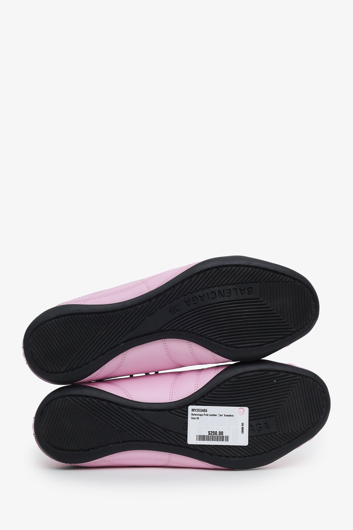 Balenciaga Pink Leather 'Zen' Sneakers Size 39 – Mine & Yours
