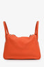 Hermès 2012 Orange Clemence Lindy 30