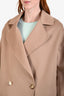 Stella McCartney Beige Wool 'Iconic' Double Breasted Coat Size 38
