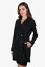Burberry Black Kensington Short Trench Size 6