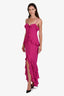 Lovers and Friends Magenta Chiffon Sleeveless Maxi Dress Size M