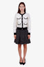 Pre-loved Chanel™ Black/White Wool Cotton Mini Skirt Size 42